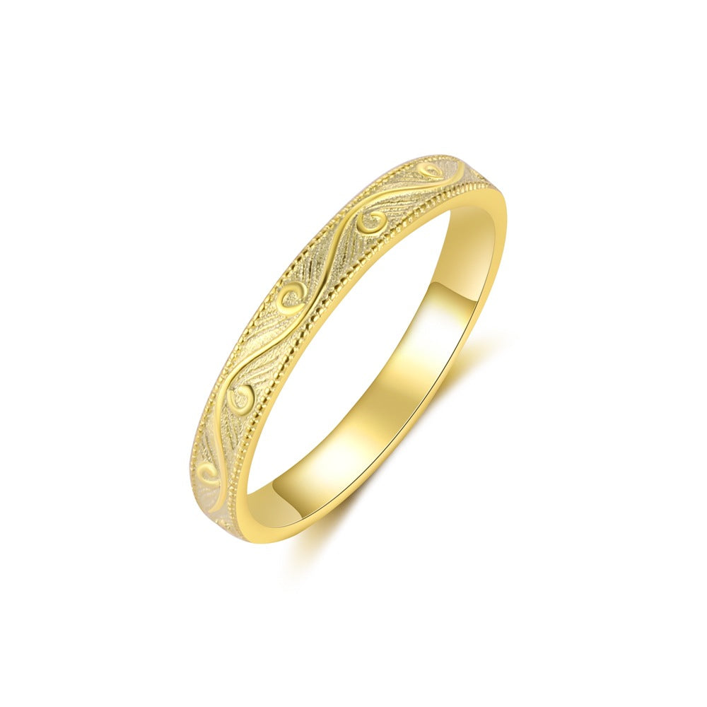 Sterling Silver Square Geometric Zirconia Ring