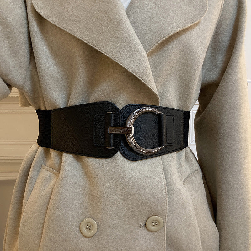 Fashion Leather Stretch Waist Belt