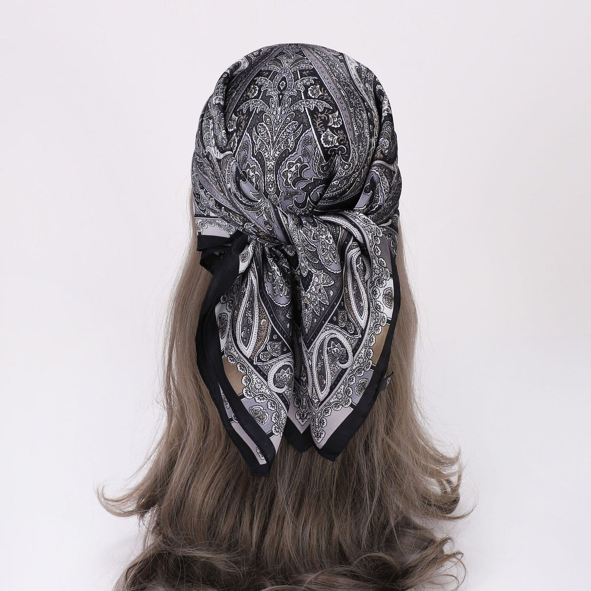 Elegant Paisley Square Shirt Neck Scarf