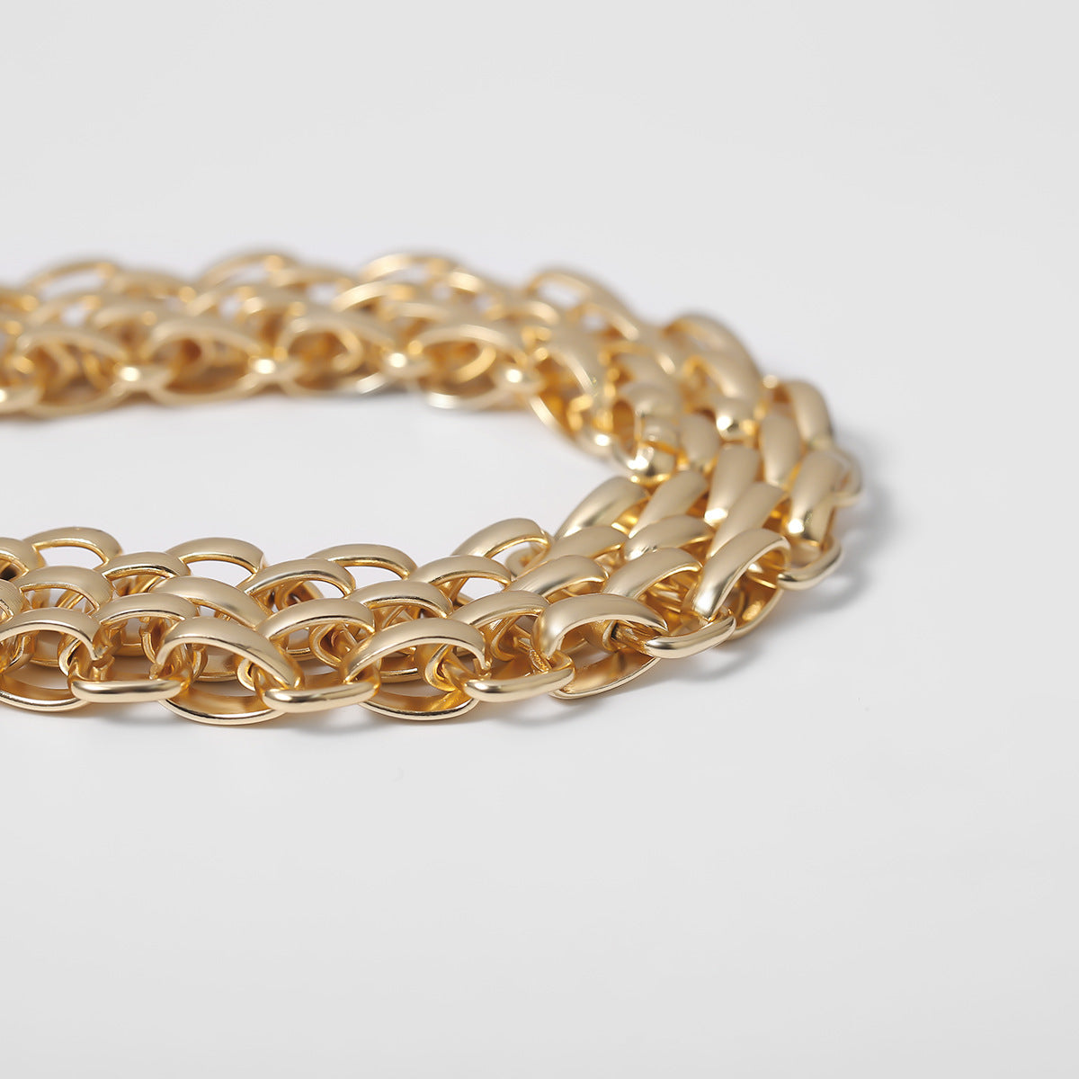 Punk Style Chunky Curb Chain Bracelet