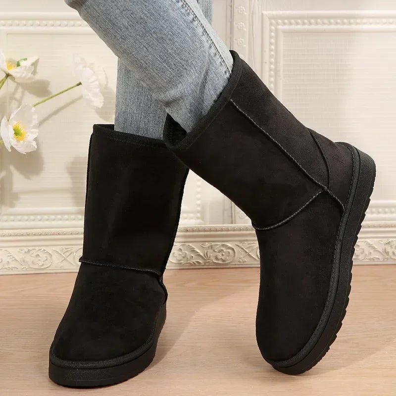 Plush Thickening Fashion Solid Comfortable Casual Large Size Snow Boot