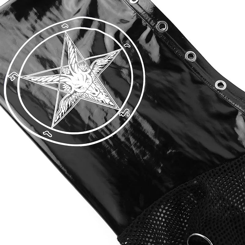 Hooded Dark Grunge Punk Zip Up Gothic Faux Cardigan