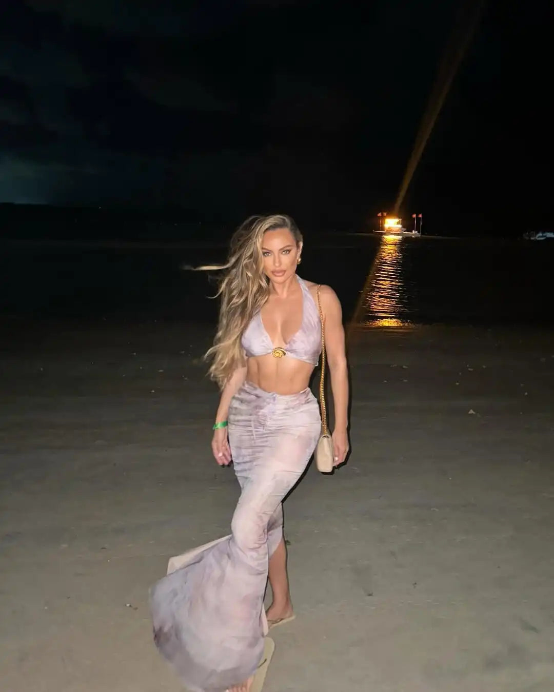 Halter Skirt Thong Three Piece Swim Sets