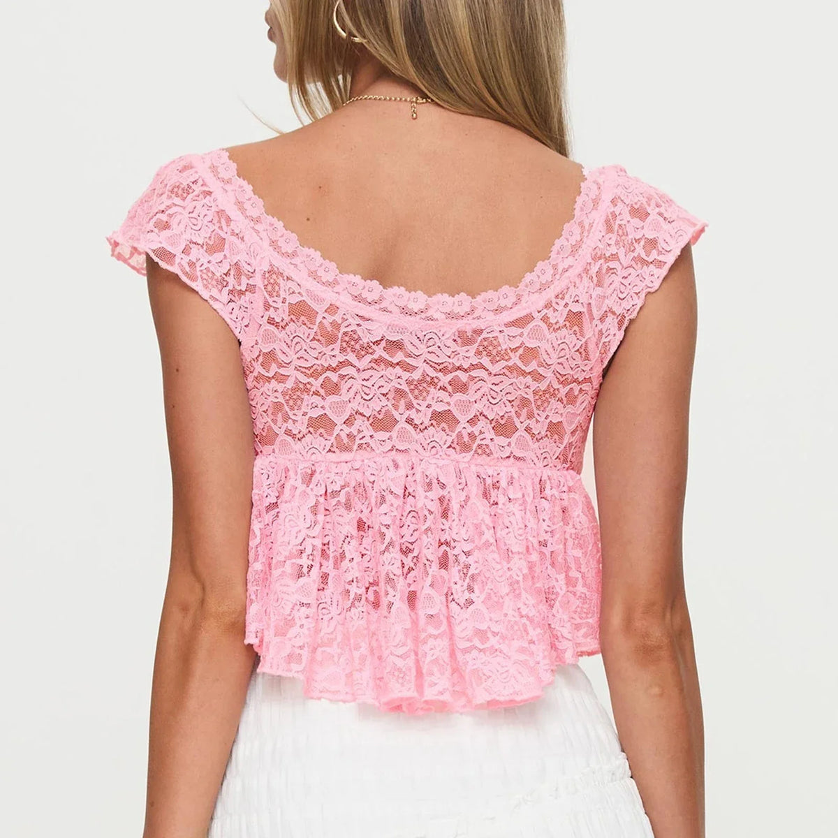 Lace Slim Fit Crop Top