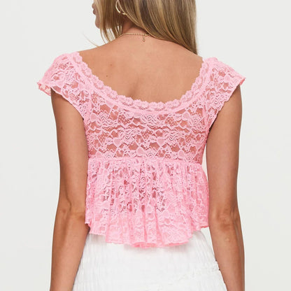 Lace Slim Fit Crop Top