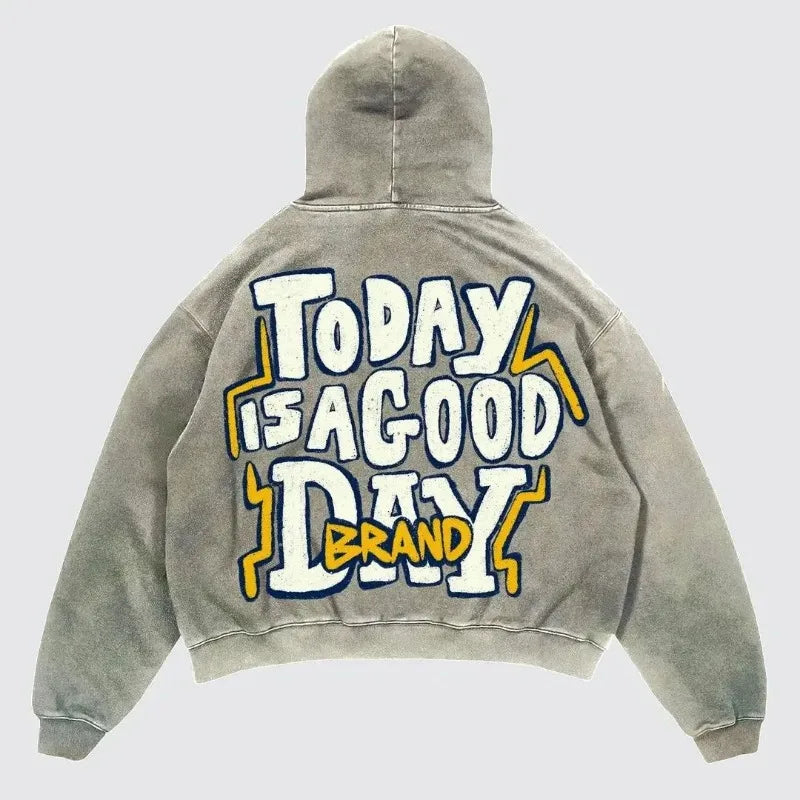 Harajuku Graphic Pullover Hoodie