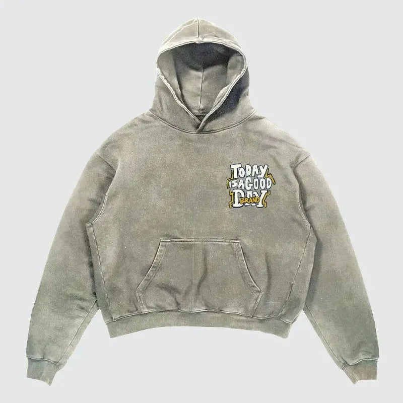 Harajuku Graphic Pullover Hoodie