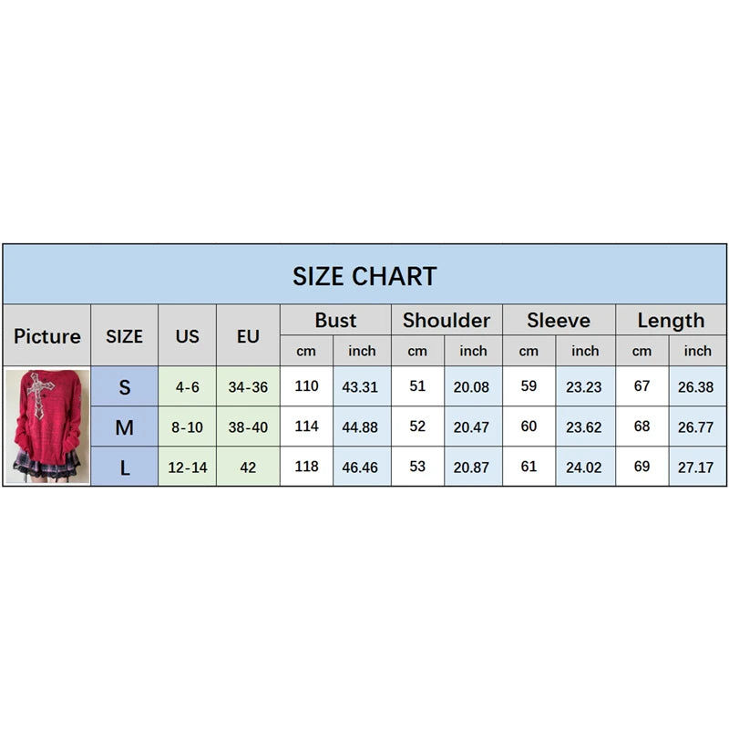 Fairy Grunge y2k Top Women Gothic Graphic Print Round Neck Long Sleeve T Shirt Emo Clothes 2000s Clothing Streetwear