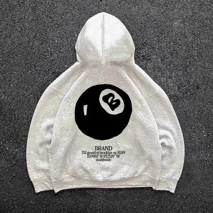 Graphic Print Oversized Hoodie