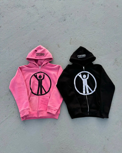 Punk Grunge Oversized Hoodie