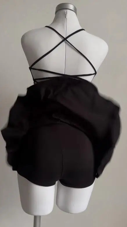 Europe and the United States explosive new cross-border suspenders two-piece sexy suspenders halter halter skirt