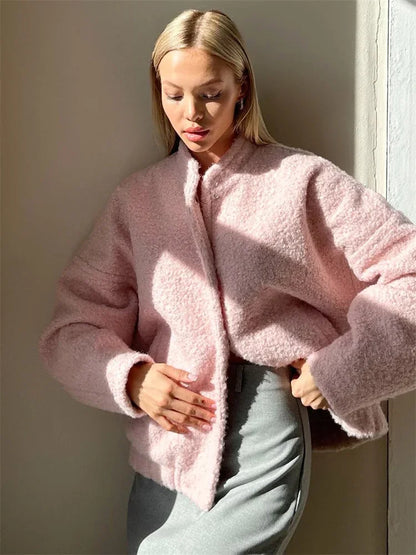 Winter Casual Sweater Jackets For Women Long Sleeve Loose Patchwork Fashion Solid Cardigan Coat Female Streetwear Outwear