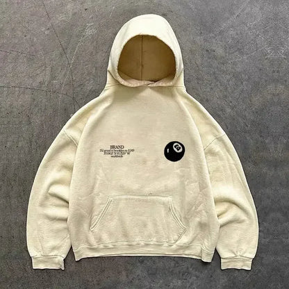 Graphic Print Oversized Hoodie