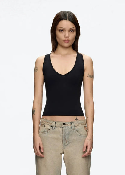 Minimalist Deep V I-Shaped Cami Top