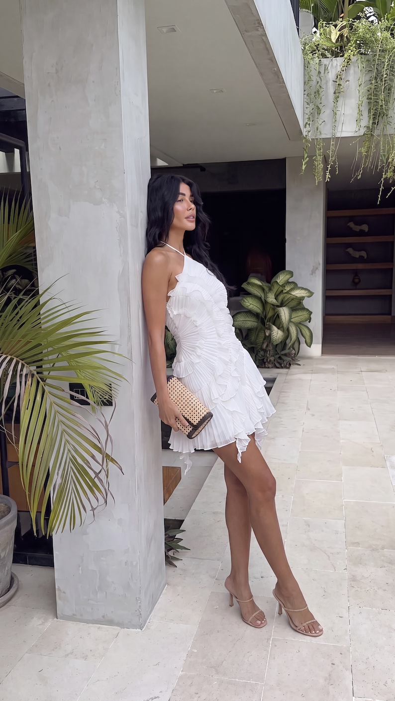 Emma Ruffle Mini Dress