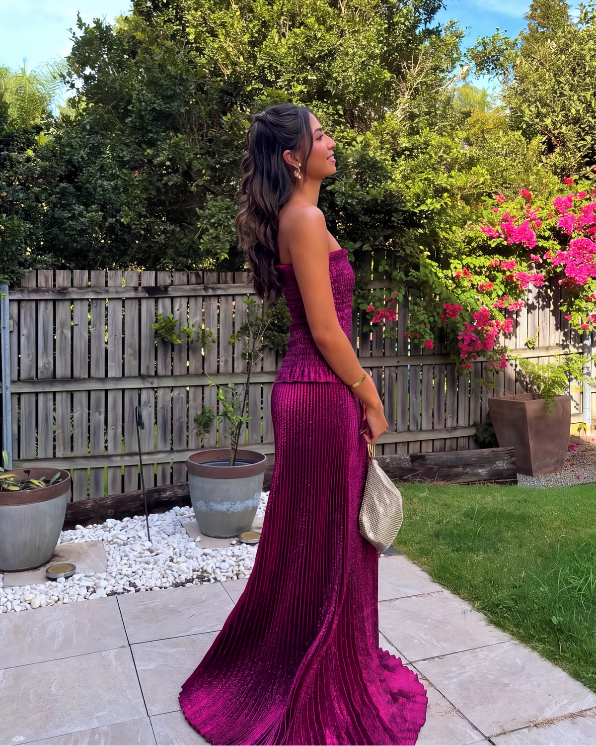 Maya Glitter Maxi Dress