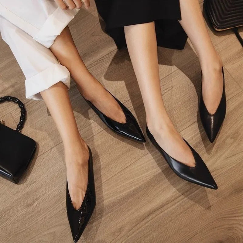 Highs Pointed Shal Summer Fashion Party Dress Women Shoes Low Heel Pumps