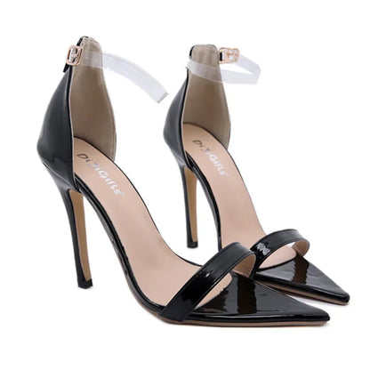 Modern Sweet Butterfly-knot Rhinestone Silk Ribbon Thin High Heeled High Heel