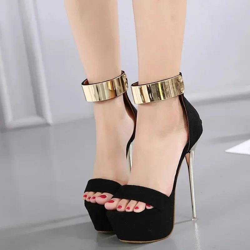 Glamorous Women’s 16CM High Heel Summer High Platform Open Toe High Heel