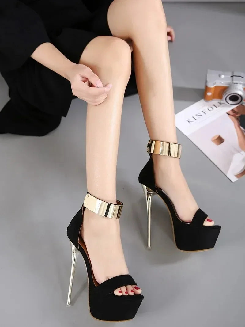 Glamorous Women’s 16CM High Heel Summer High Platform Open Toe High Heel