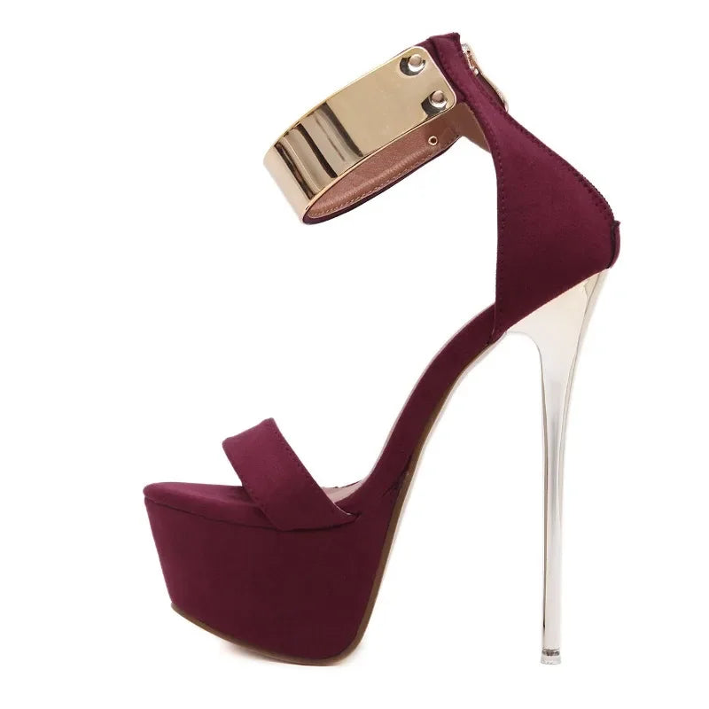 Glamorous Women’s 16CM High Heel Summer High Platform Open Toe High Heel