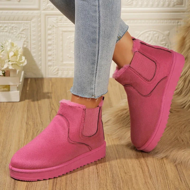 Shoes Female 2024 New Women's Snow Boots Comfortable and Warm Winter Boots Plus Size 36-44 Fashion Platform Boot Botas De Muj