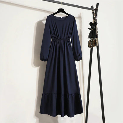 Floral Print Empire Waist Tiered Long Sleeve Maxi Dress