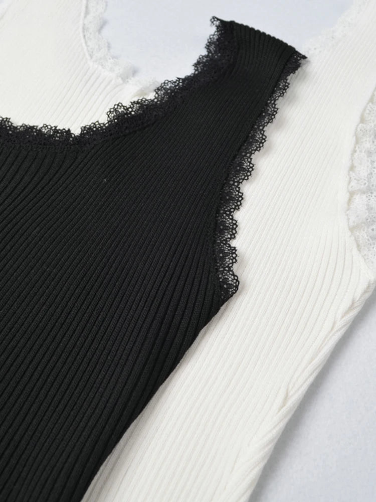Summer 2025 women’s tank tops sexy lace up crop top tank top for women solid base crop tops square neck plain crop tops summer