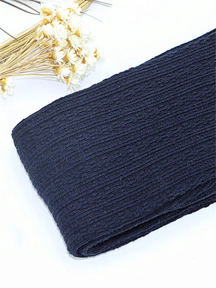 Autumn Winter Women’s Skinny Slim Stretch Knitted Leggings Solid High Waist Ribbed Warm Pants Sexy Trousers 2025Fashion