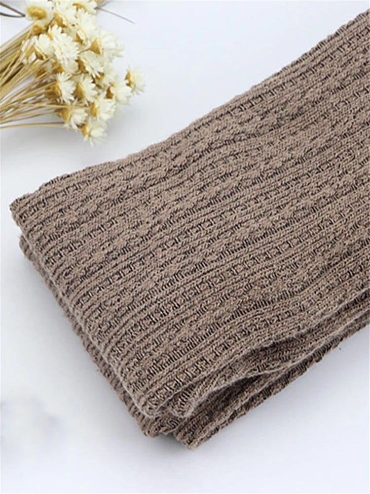 Autumn Winter Women’s Skinny Slim Stretch Knitted Leggings Solid High Waist Ribbed Warm Pants Sexy Trousers 2025Fashion