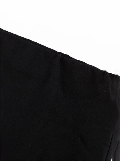 Fashion Women’s Black High Waist Maxi Skirt – Summer 2025 Elegant Slim Seamless Gown