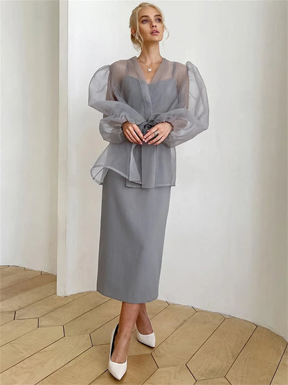 Mesh Holiday Cover up Shirt Women V-Neck Lace-Up Beach Outwear Summer Cover up