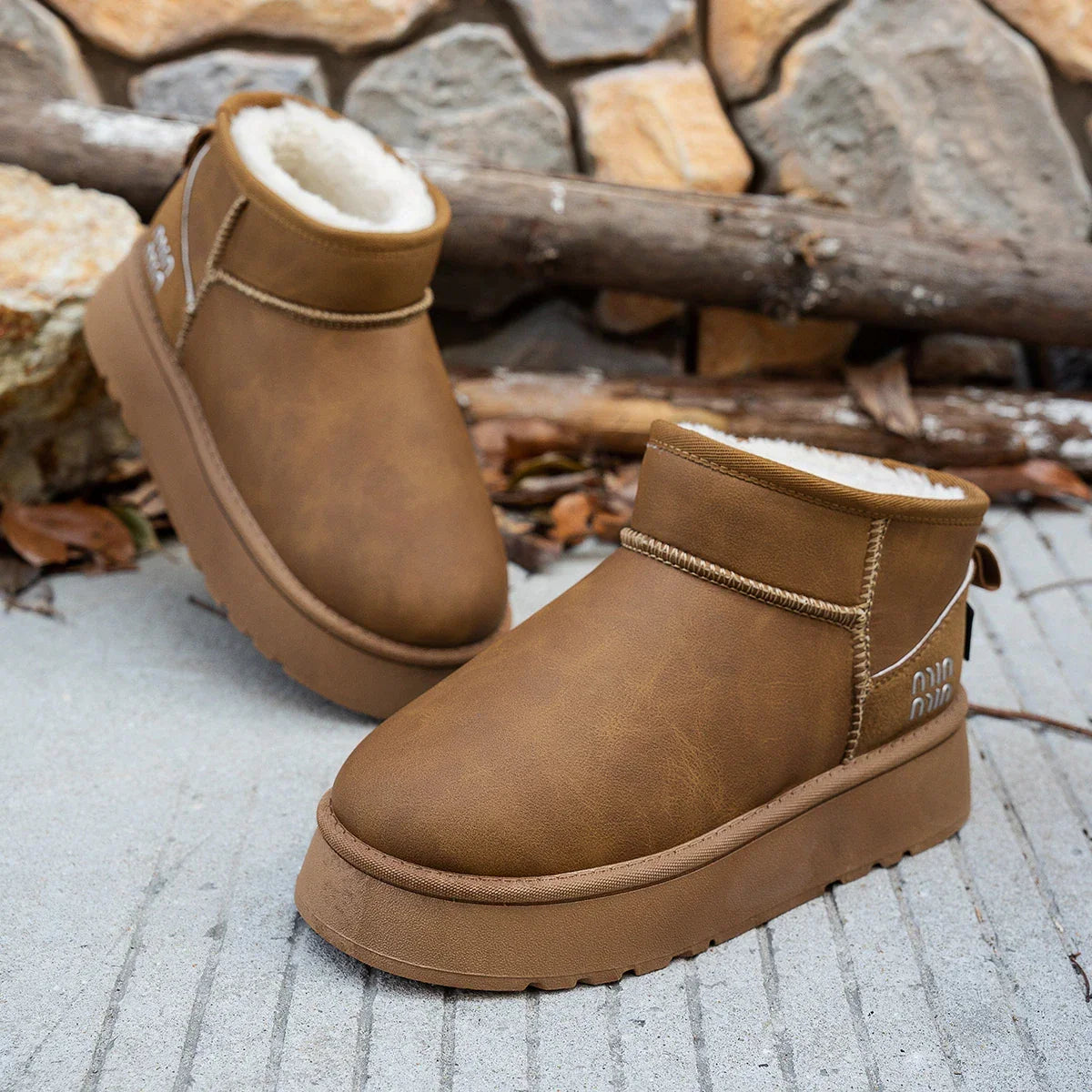 Women Boots Winter Short Plush Warm Snow Boots Women Casual Flat Shoes Women New Comfortable Chelsea Ankle Boots Botas De Muj