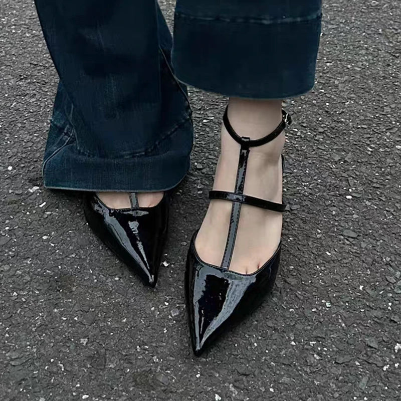 Summer Pointed Toe Slingback Slides Flip Flops Ladies Low Heel Pumps