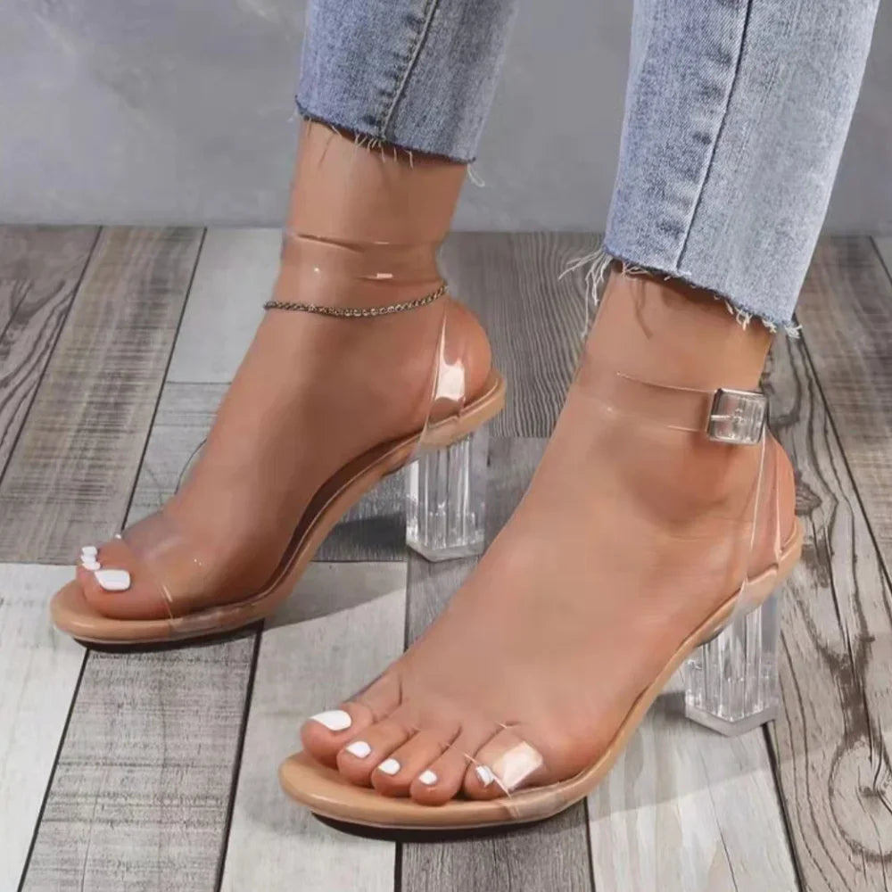 Korean Pointed Fashion Apricot Black Color Block Elegant Low Heel Pumps