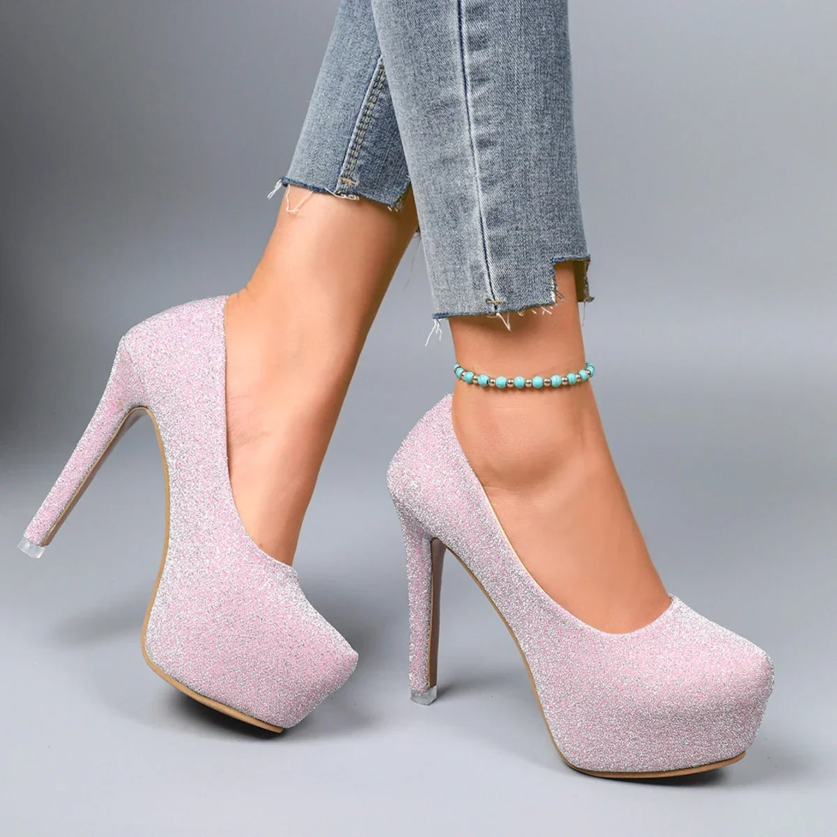 Casual Plus Size Platform Luxury Wedding Party High Heel