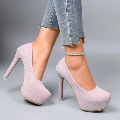Casual Plus Size Platform Luxury Wedding Party High Heel