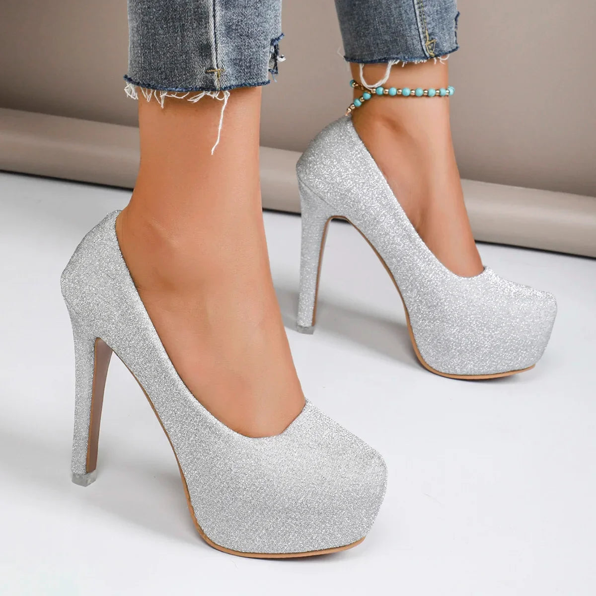 Casual Plus Size Platform Luxury Wedding Party High Heel