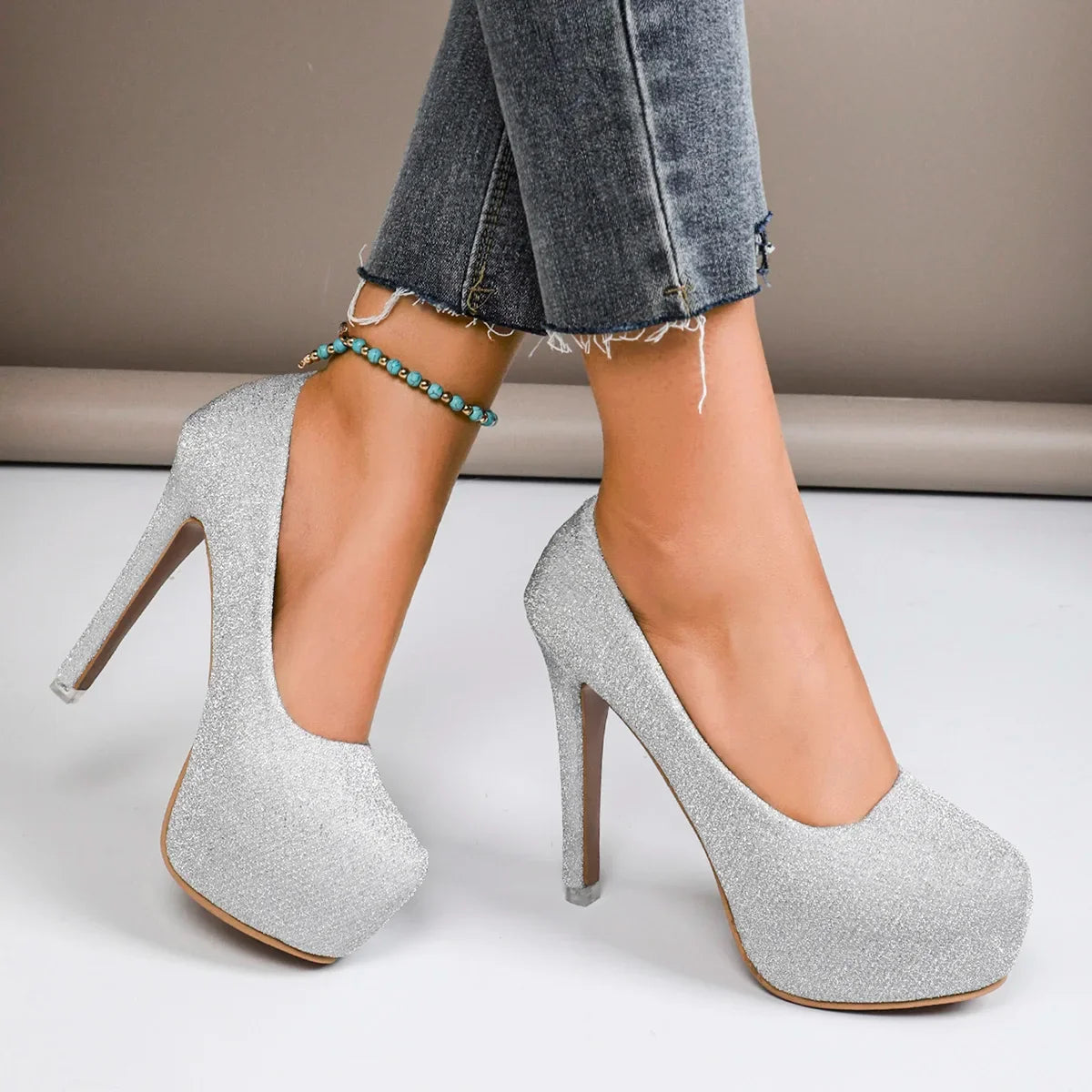 Casual Plus Size Platform Luxury Wedding Party High Heel