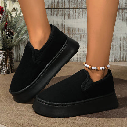 Women Snow Boots New Winter Vintage Boots Women Household Anti-skid Plush Comfortable Outdoors Thick Bottom Windbreak Warm Bo