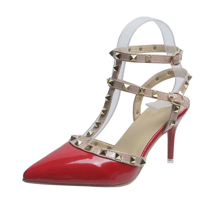 Rivets Thick Fine Pointed Nightclub High-Heeled High Heel