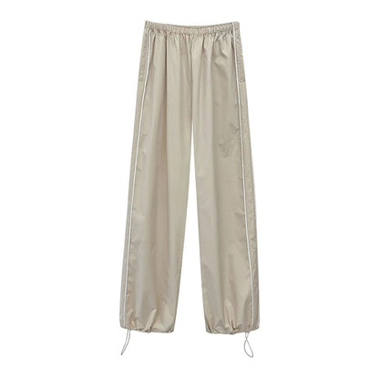 Loose Y2K Baggy Cargo Drawstring Elastic Low Waist Sweatpants