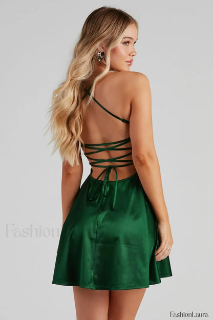 Sexy Slip Fitted Party Mini Dress
