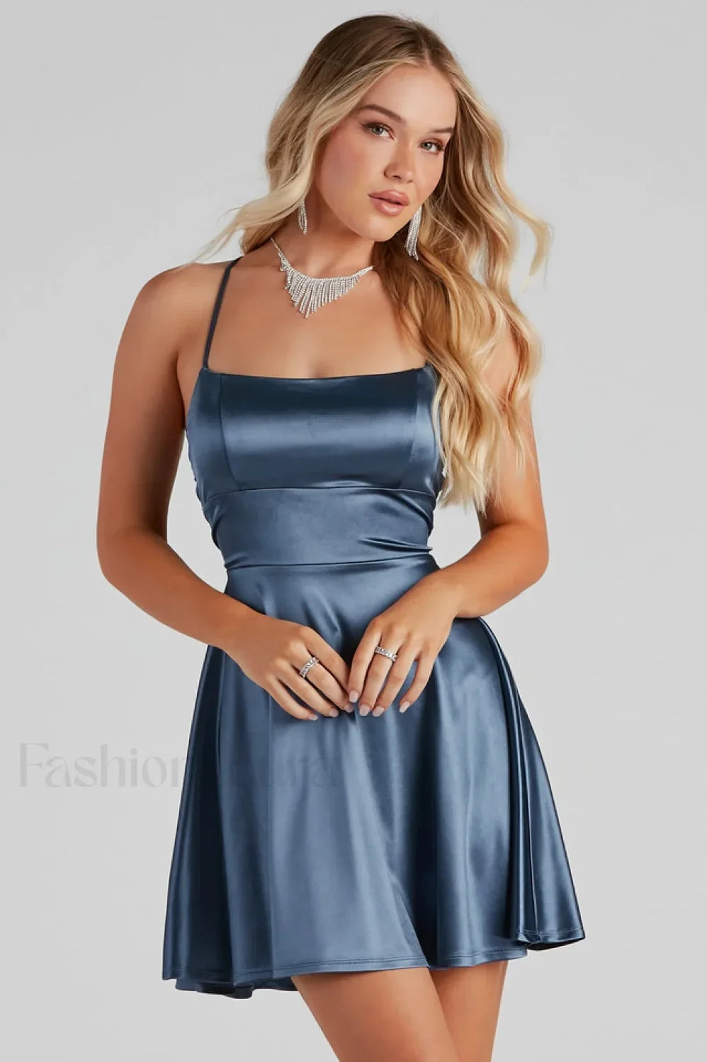 Sexy Slip Fitted Party Mini Dress
