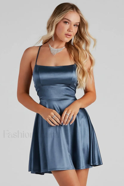 Sexy Slip Fitted Party Mini Dress