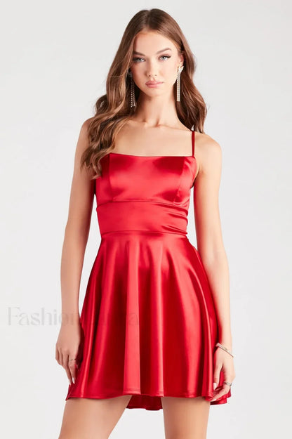 Sexy Slip Fitted Party Mini Dress