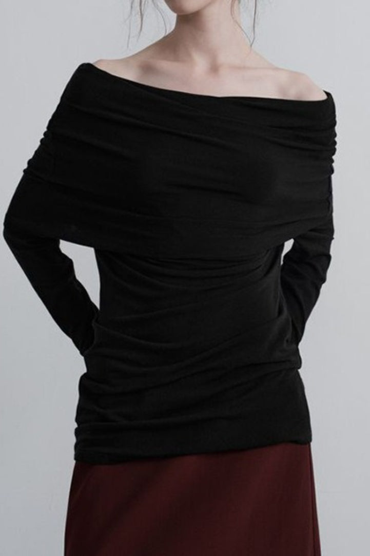 Chic Off Shoulder Slim Knit Top