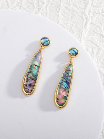 Abalone Teardrop Earrings