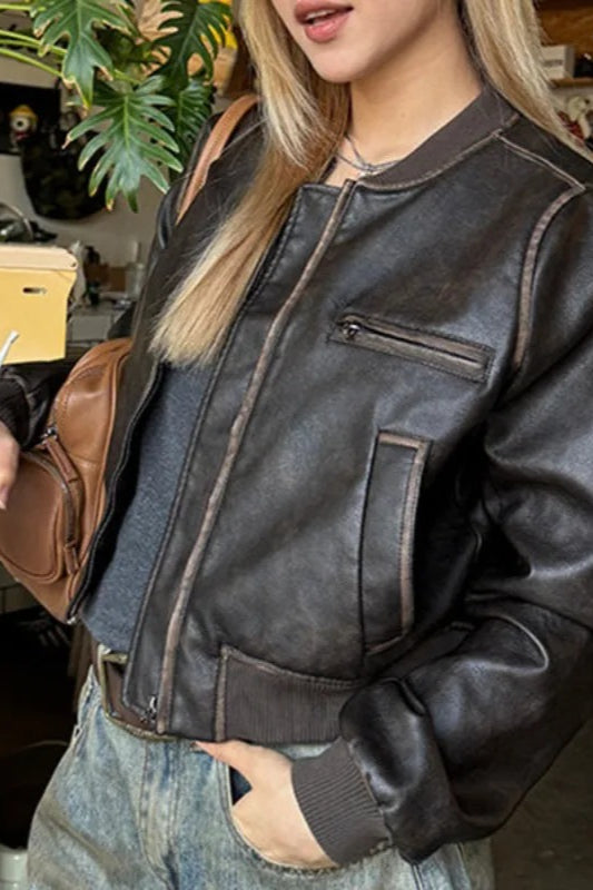 Handmade Biker Leather Jacket