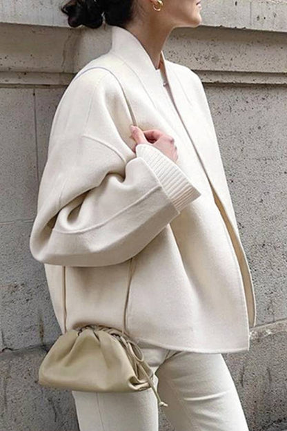 Pleated drawstring cloud bag